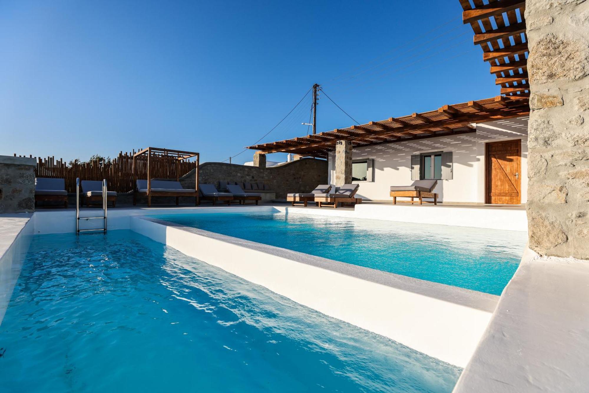 The George Villas With Private Pool, Close To Mykonos Town - Chora Ngoại thất bức ảnh