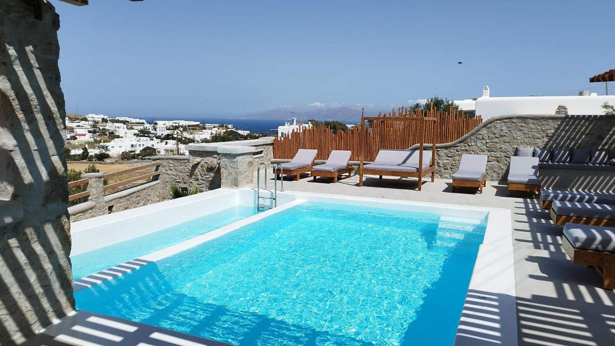 The George Villas With Private Pool, Close To Mykonos Town - Chora Ngoại thất bức ảnh